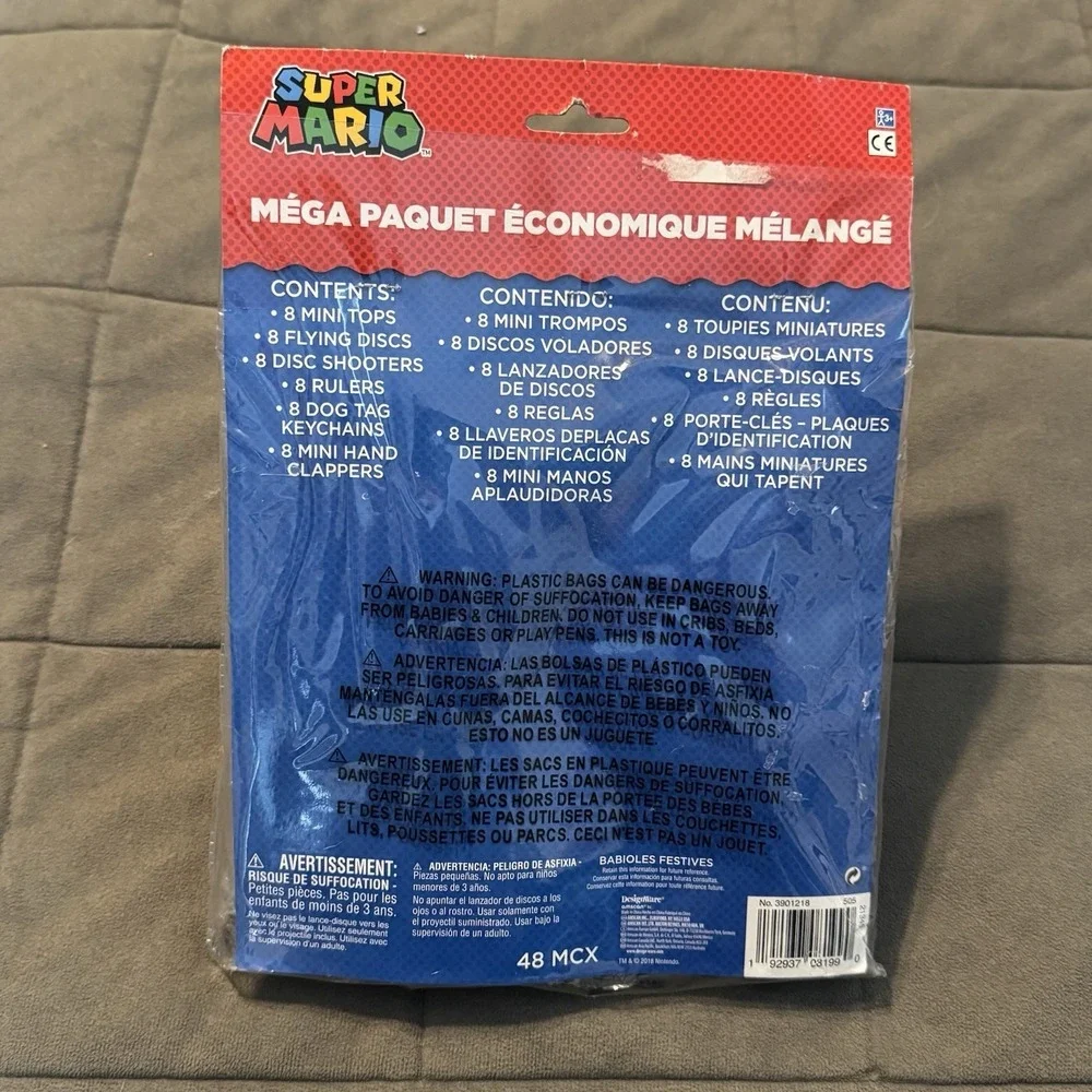 Super Mario Brothers Nintendo Kids Birthday Party Favors, Loot Bags, & Invites